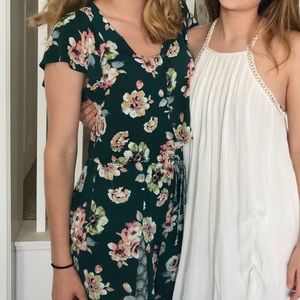 Green floral 2 piece jumpsuit from target